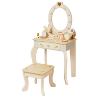 Masuta de machiaj pentru copii, Beige, Elly, 3 ani+, Milly Mally