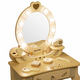 Masuta de machiaj pentru copii, Beige, Elly, 3 ani+, Milly Mally 750080