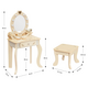 Masuta de machiaj pentru copii, Beige, Elly, 3 ani+, Milly Mally 750082