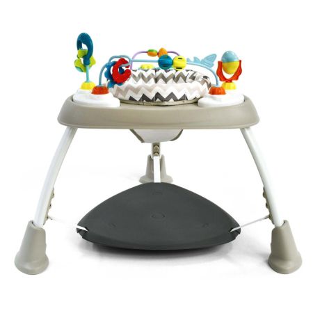 Jumper si Centru de Activitati 360°, Bounzee Grey, 6 luni+, Milly Mally 750089