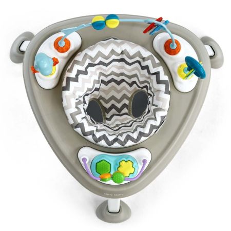 Jumper si Centru de Activitati 360°, Bounzee Grey, 6 luni+, Milly Mally 750090