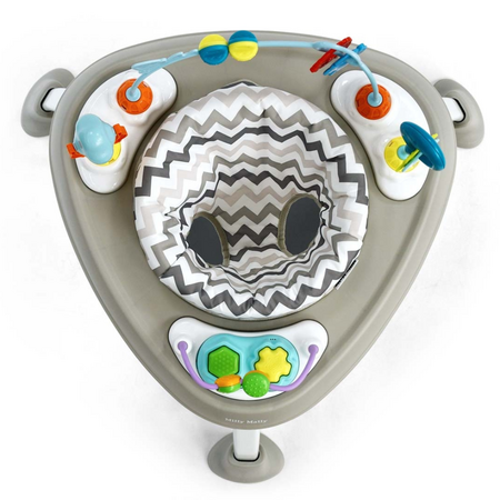 Jumper si Centru de Activitati 360°, Bounzee Grey, 6 luni+, Milly Mally 750090