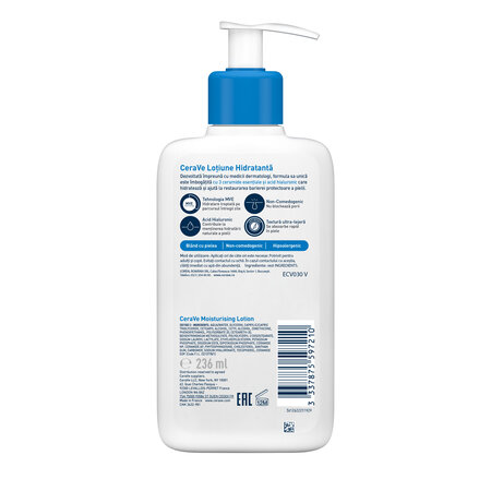 Lotiune hidratanta pentru fata si corp, 236 ml, CeraVe 497708