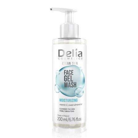 Gel de curatare hidratant pentru fata Clean Skin, 200 ml, Delia