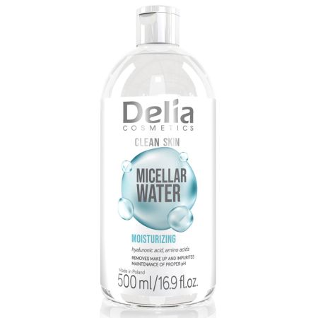 Apa micelara hidratanta Clean Skin, 500 ml, Delia