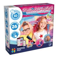 Set Studio de Coafura, Coloreaza si Aranjeaza, 8 ani+, Hashtag Toys