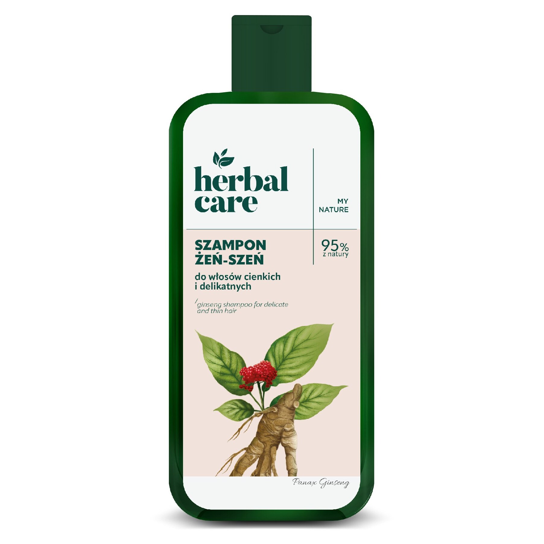 Sampon cu extract de Ginseng pentru par fin, subtire Herbal Care, 330 ml, Farmona