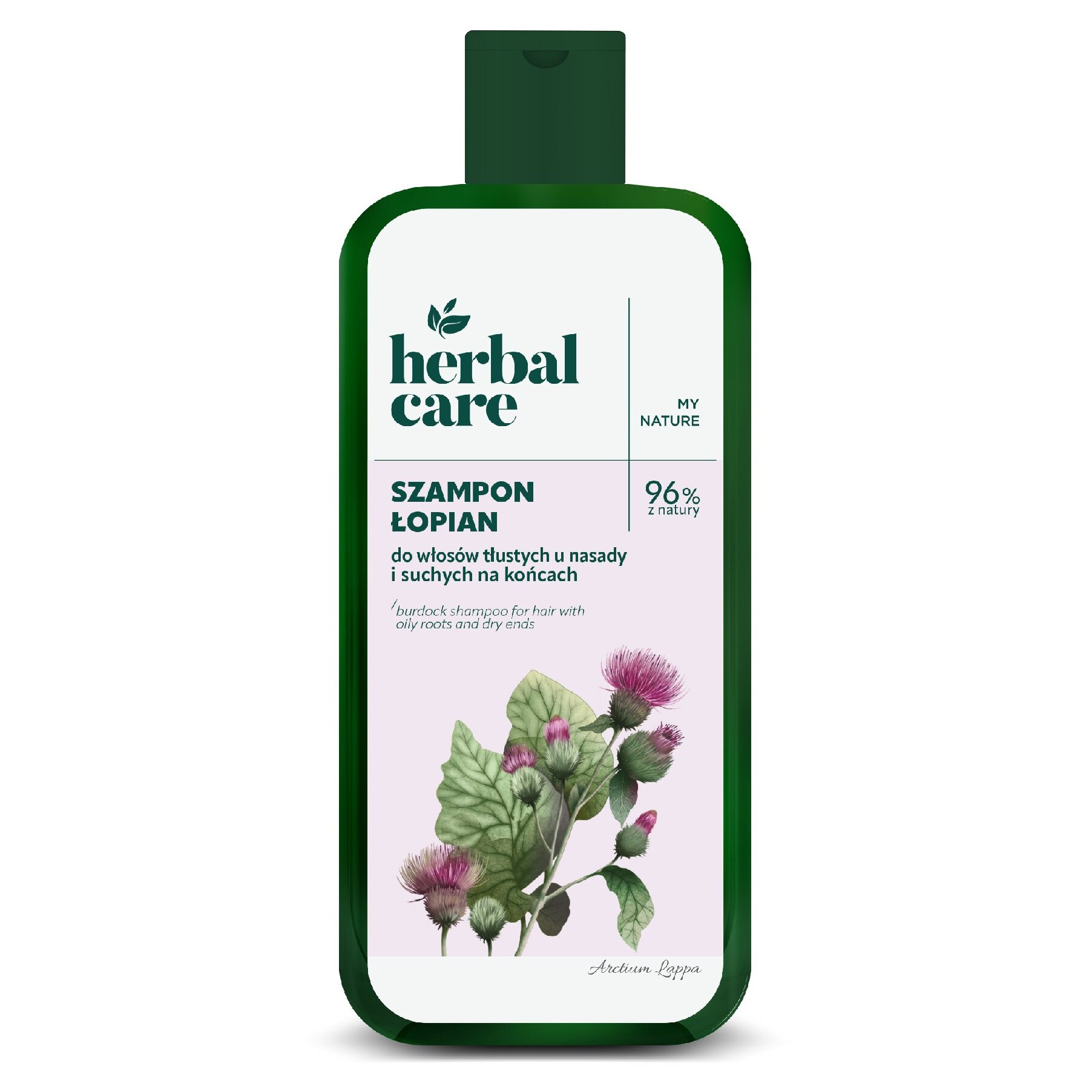 Sampon cu extract de Brusture pentru par gras la radacina si uscat la varfuri Herbal Care, 330 ml, Farmona