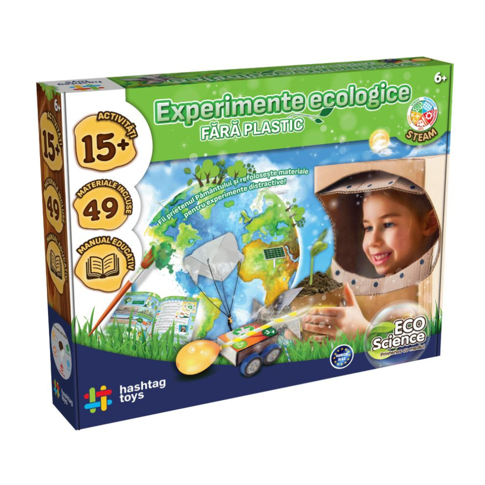 Set Experimente ecologice, Green Science, 6 ani+, Hashtag Toys