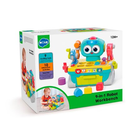 Masa de lucru Robot 9 in 1, 12 luni+, Hola 750374