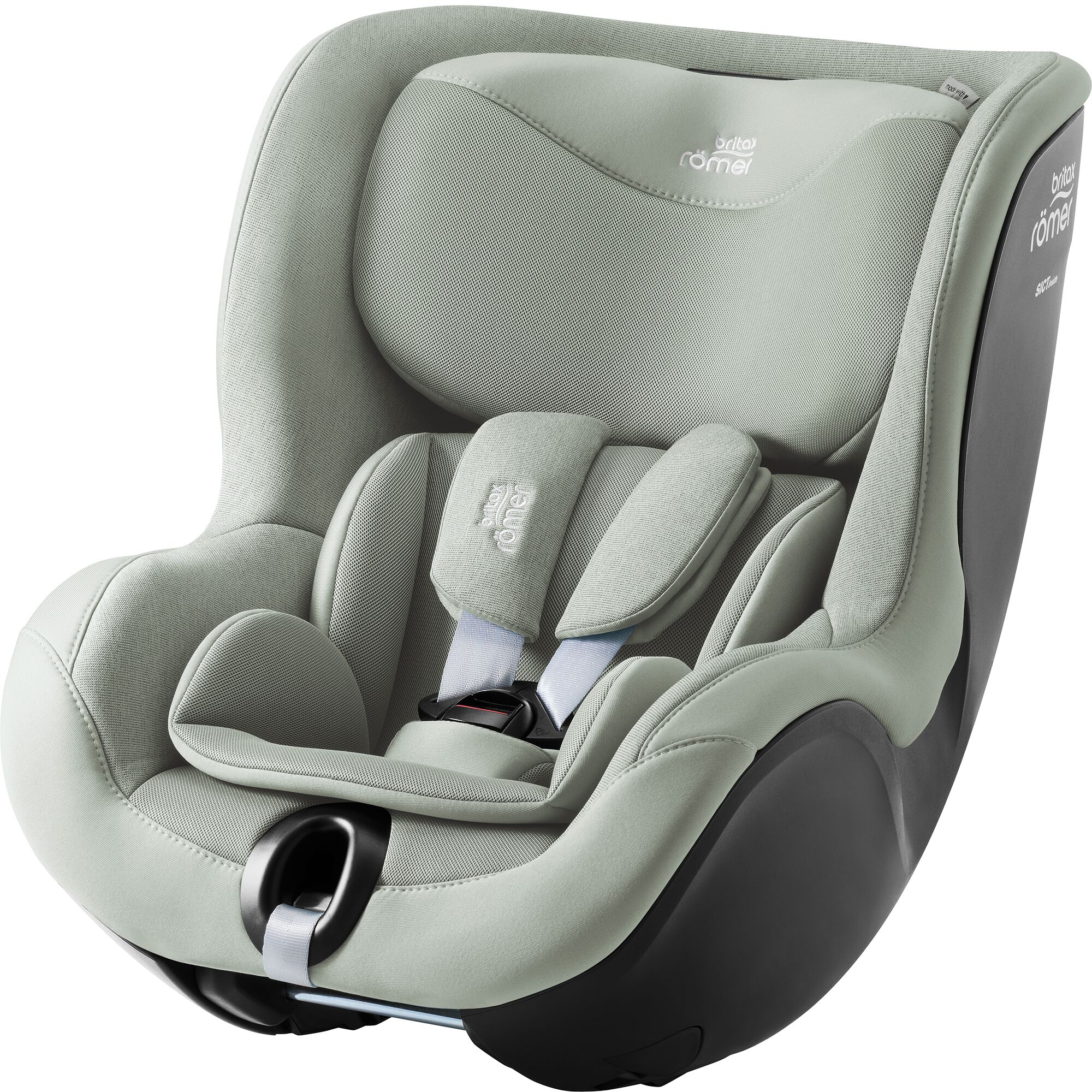 Scaun auto pentru copii fara baza Isofix Dualfix 5Z, 61-105 cm, Sage Green, 3 luni-4 ani, Britax Romer