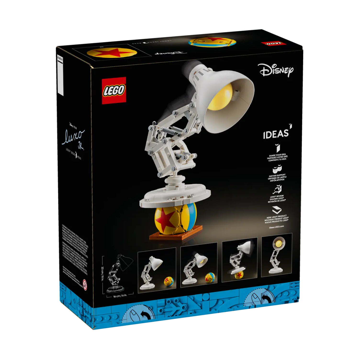 Disney Pixar Luxo Jr., 18 ani+, 21357, Lego Disney