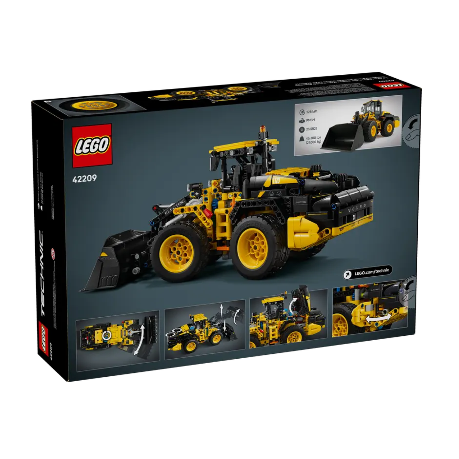 Incarcator frontal Volvo L120 Electric, 9 ani+, 42209, Lego Technic