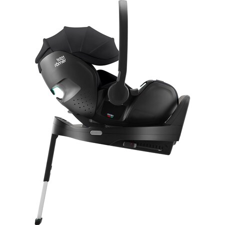 Scaun auto tip scoica cu baza Isofix Baby Safe Pro, 40-85 cm, Onyx Black, 0-15 luni, Britax Romer 750674
