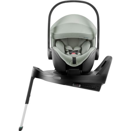 Scaun auto tip scoica cu baza Isofix Baby Safe Pro, 40-85 cm, Sage Green, 0-15 luni, Britax Romer