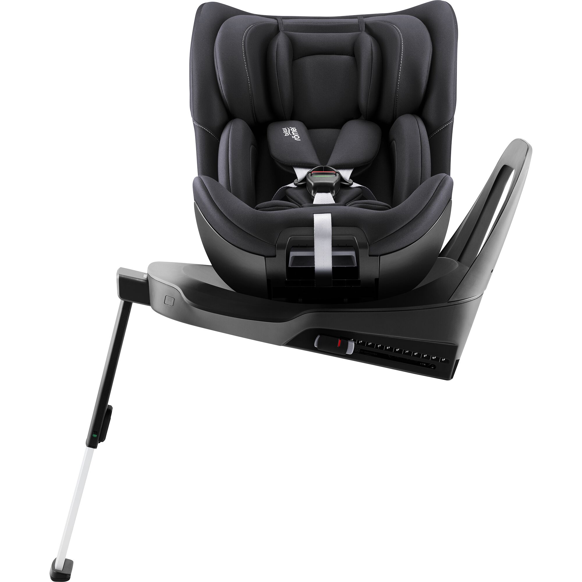 Scaun auto rotativ cu baza Isofix Swivel 2, 40-125 cm, Space Black, 0 luni-7 ani, Britax Romer