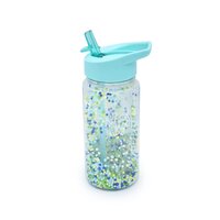 Sticla de apa cu pereti dubli si bile din spuma, Albastru, 300 ml, Melii