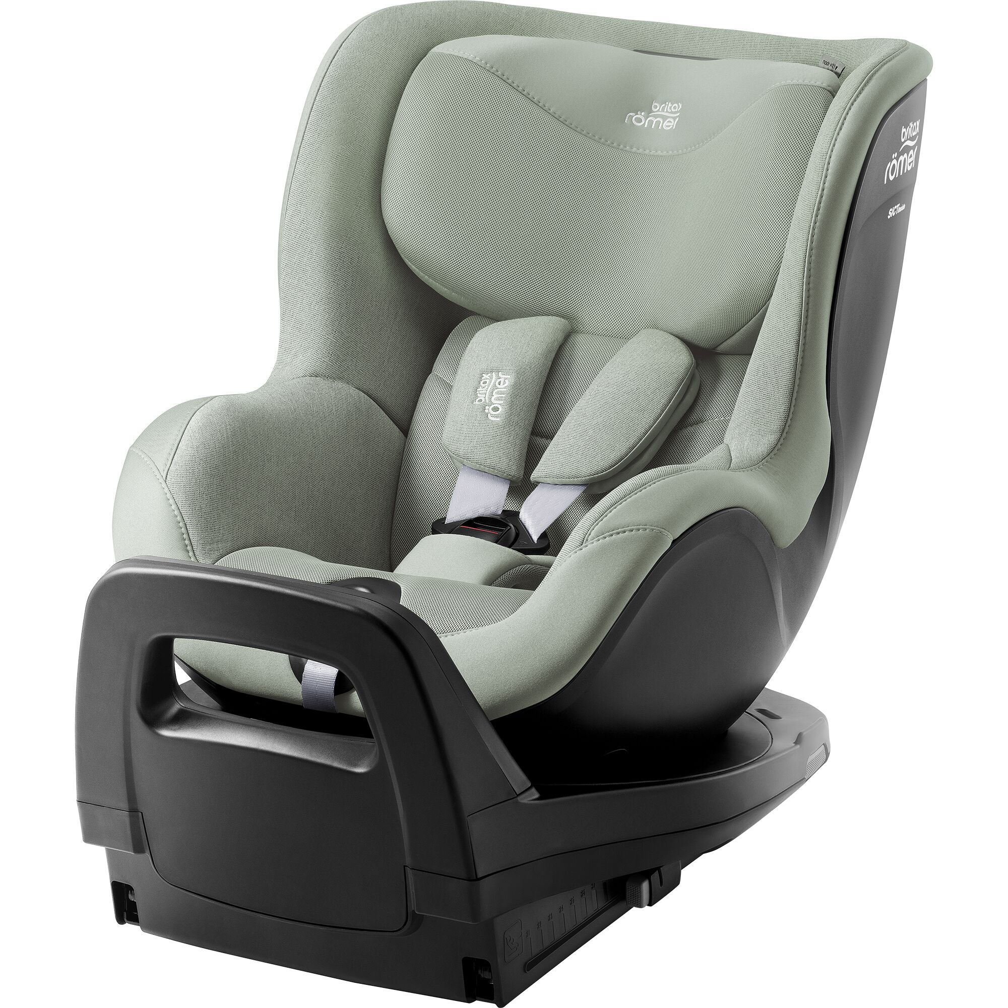 Scaun auto pentru copii rotativ cu baza Isofix Dualfix Pro M, 61-105 cm, Sage Green, 3 luni-4 ani, Britax Romer