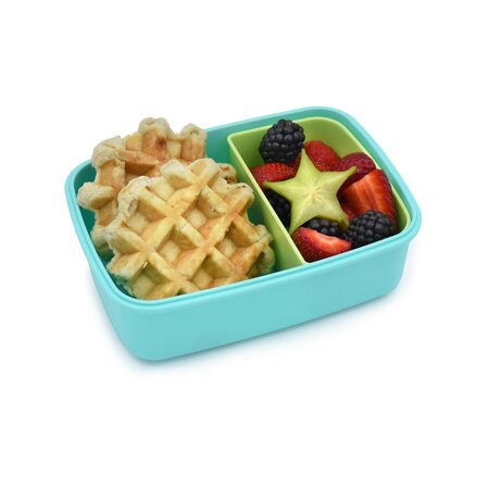 Cutie pranz cu compartiment detasabil Bento, Blue Mint Lime, 880 ml, Melii 750745