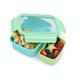 Cutie pranz cu compartiment detasabil Bento, Blue Mint Lime, 880 ml, Melii 750746