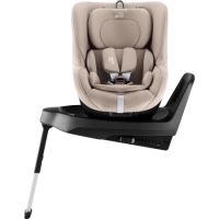 Scaun auto rotativ 360º cu baza Isofix Dualfix M Plus, 61-105 cm, Teak, 3 luni-4 ani, Britax Romer