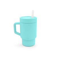 Cana din silicon pentru copii, Blue, 290 ml, Melii