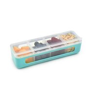 Cutie snack cu 4 compartimente, Blue, 110 ml, Melii