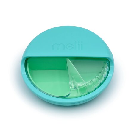 Cutie rotunda pentru snack Spin, Blue, 3 ani+, 177 ml, Melii 750832