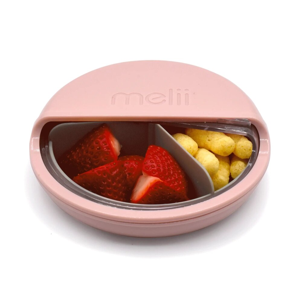 Cutie rotunda pentru snack Spin, Pink, 177 ml, Melii 750838