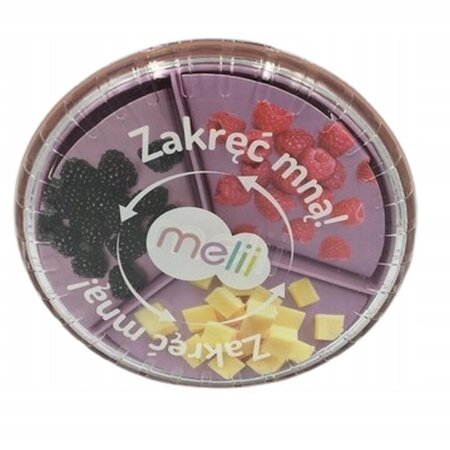Cutie rotunda pentru snack Spin, Pink, +3 ani, 177 ml, Melii 793842