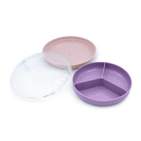 Cutie rotunda pentru snack Spin, Pink, +3 ani, 177 ml, Melii 793845