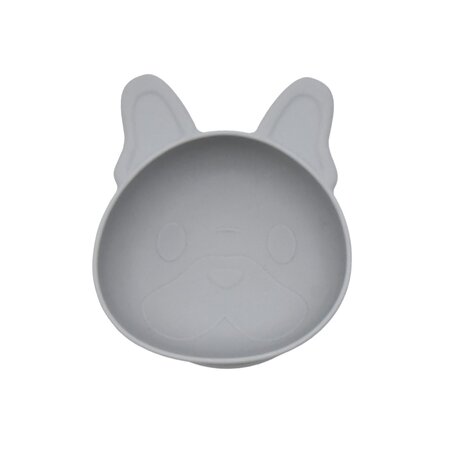 Set 2 castronele din silicon cu ventuza, Bulldog, 2 bucati, Melii 750840