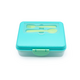 Cutie pentru pranz cu 2 niveluri si tacamuri Bento, Blue Mint Lime, Melii 750846