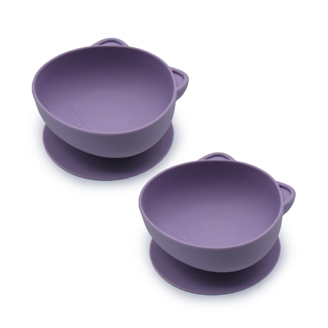 Set 2 castronele din silicon cu ventuza, Pisica, 2 bucati, Melii