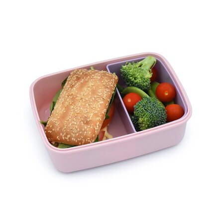 Cutie pranz cu compartiment detasabil Bento, Pink Purple Grey, 880 ml, Melii 750865