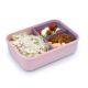 Cutie pranz cu compartiment detasabil Bento, Pink Purple Grey, 880 ml, Melii 750863