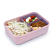 Cutie pranz cu compartiment detasabil Bento, Pink Purple Grey, 880 ml, Melii 750863