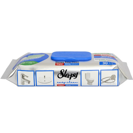 Servetele umede anticalcar  cu spuma activa, 30 bucati, Sleepy 750870