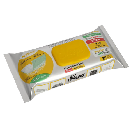 Servetele umede degresante cu spuma activa, 30 bucati, Sleepy