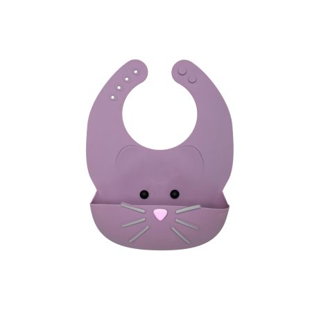 Baveta din silicon, Mov, Pisica, Melii