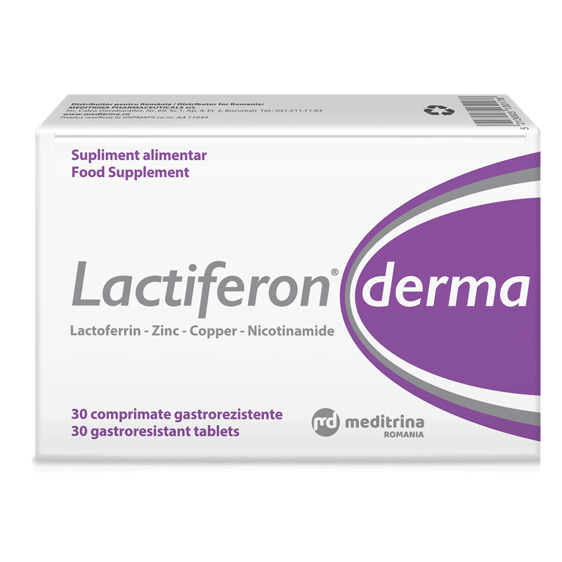 Lactiferon Derma, 30 comprimate, Meditrina