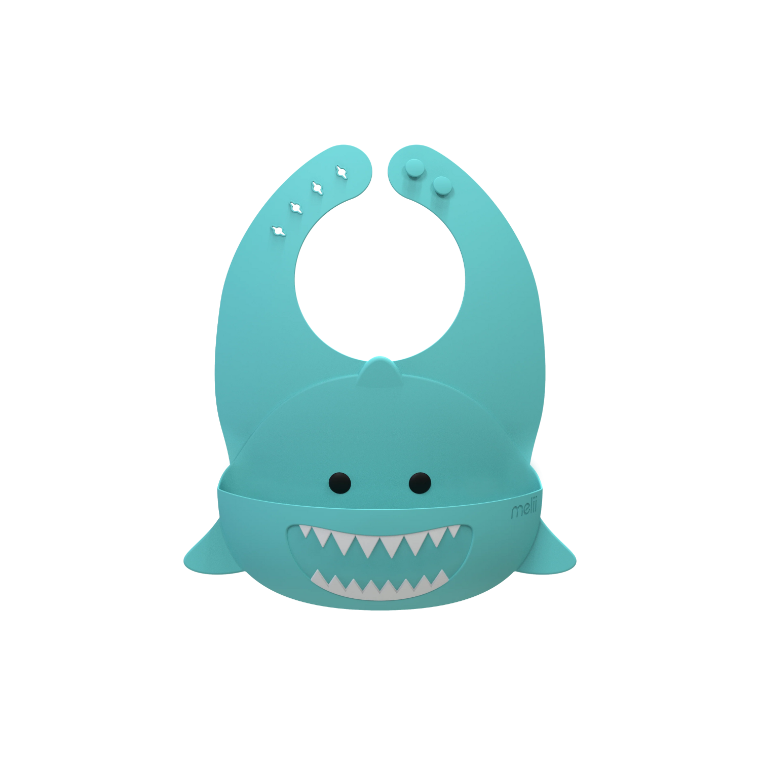 Baveta din silicon, Turcoaz, Rechin, Melii