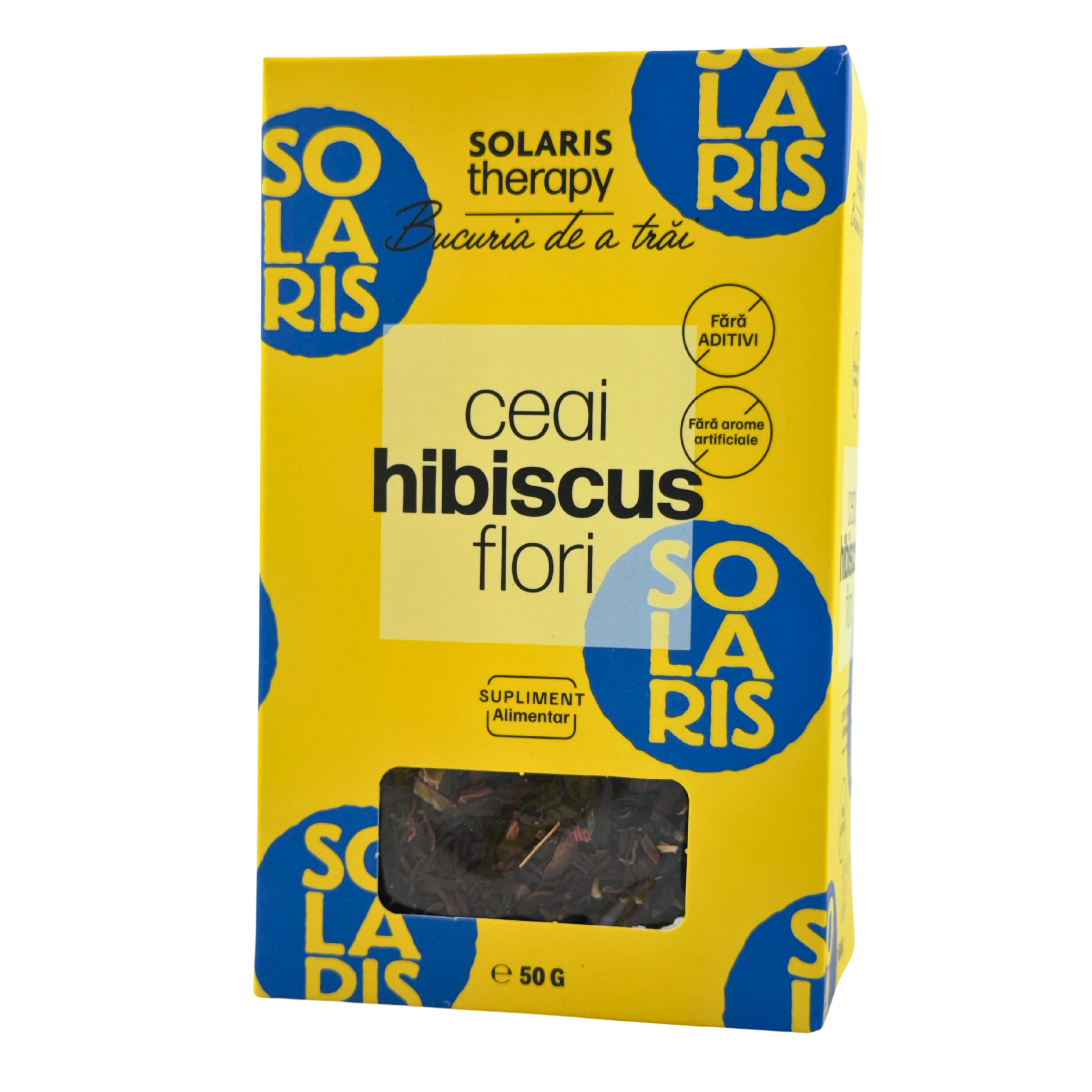 Ceai din flori de hibiscus, 50 g, Solaris