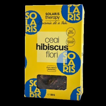 Ceai din flori de hibiscus, 50 g, Solaris