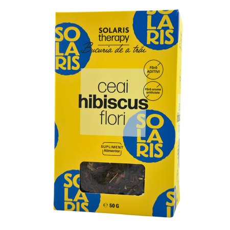 Ceai din flori de hibiscus, 50 g, Solaris