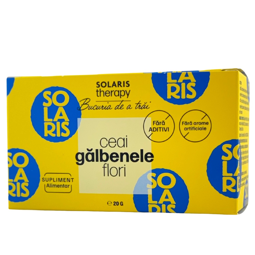 Ceai din flori de galbenele, 20 plicuri, Solaris