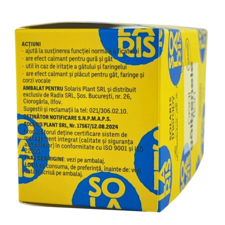 Ceai din flori de galbenele, 20 plicuri, Solaris 751187