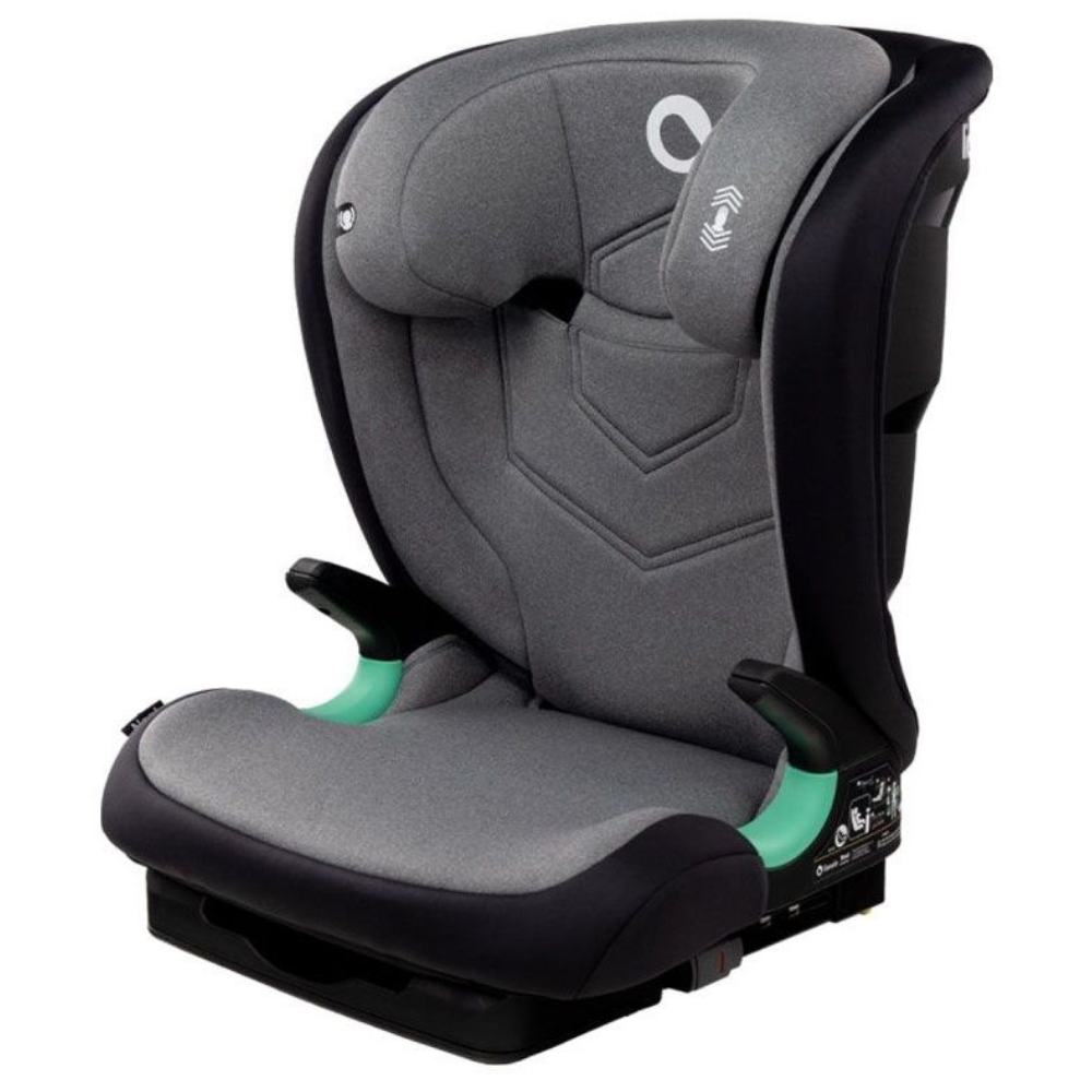 Scaun auto cu spatar reglabil i-Size Neal, 100-150 cm, Grey Stone, Lionelo