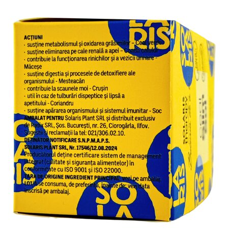Ceai Slim Sol, 20 plicuri, Solaris 751246