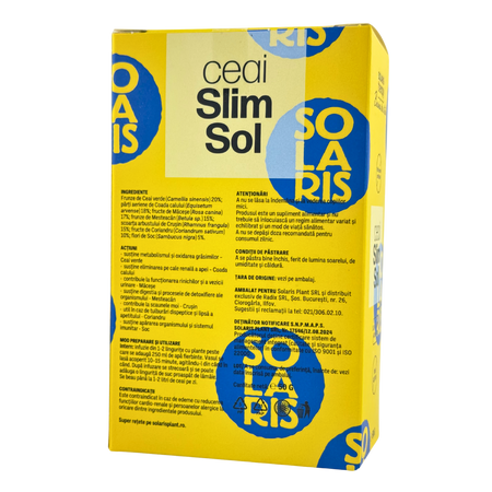 Ceai Slim Sol, 50 g, Solaris 751250